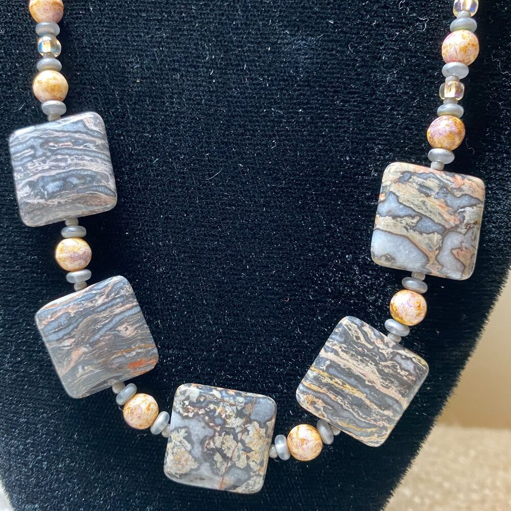 Natural Stone beaded necklace